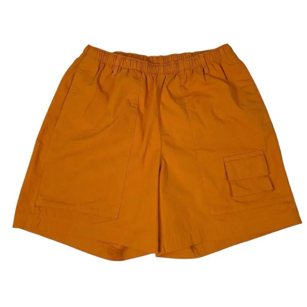 Nike Life Woven Camp Shorts Mens Small Lightweight Casual Lounge Cargo Orange